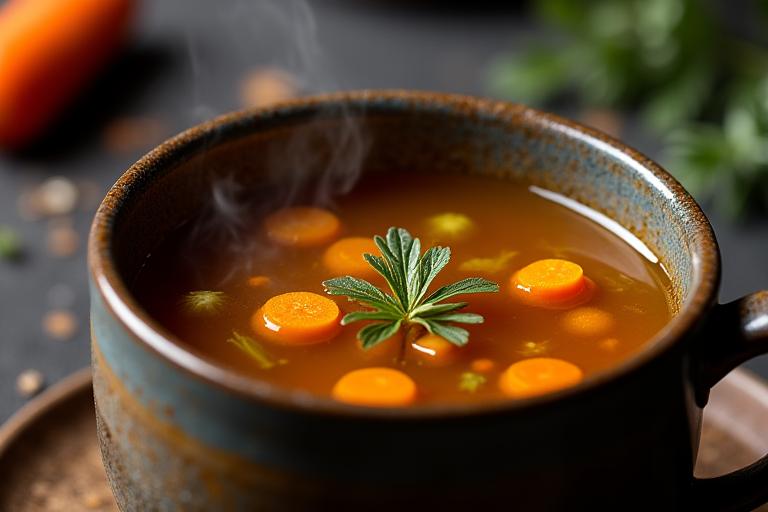 Caldo nutritivo de huesos y vegetales